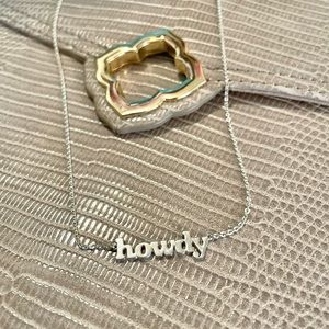 Howdy Pendant Necklace in Sterling Silver